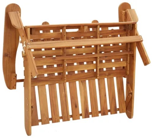 vidaXL Adirondack Záhradná lavička s vankúšmi 126 cm masívna akácia-