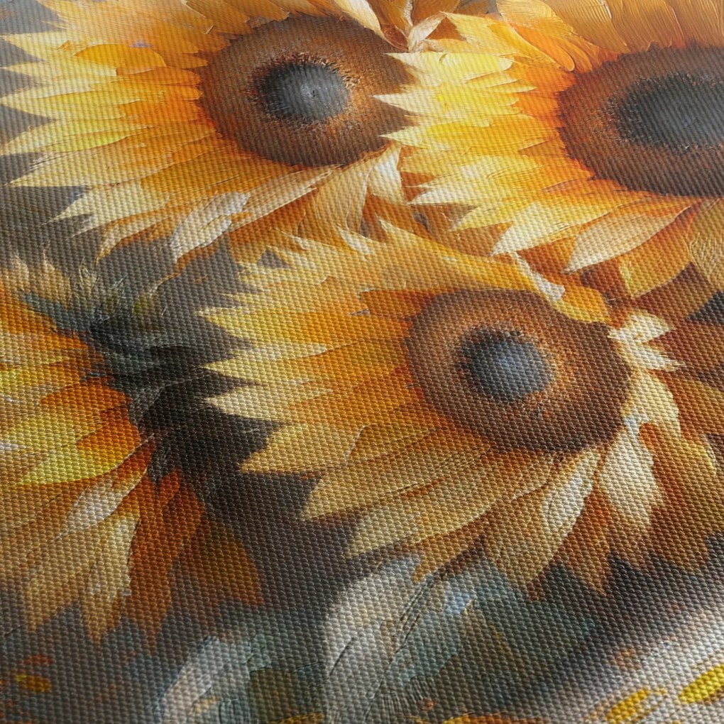 Obraz - Maľba slnečníc (120x50 cm)