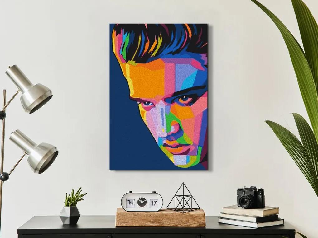 Obraz - maľovaný podľa čísel Colourful Elvis