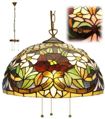 Premium Tiffany luster kolekcia LILY HEMISPHERE Ø50 3XE27