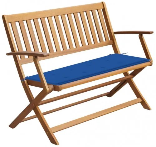 vidaXL Záhradná lavička s podložkou 120 cm akáciový masív-