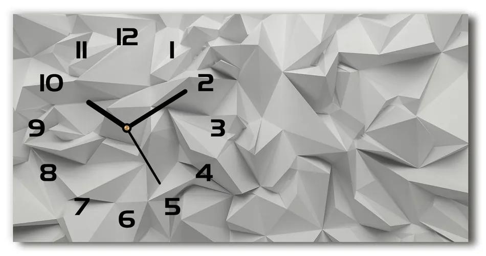 Vodorovné Sklenené hodiny na stenu tiché Abstrakcie 3D pl_zsp_60x30_f_45558719