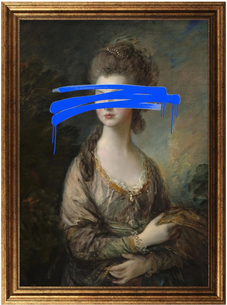Nástenná dekorácia v ráme Altered Mona