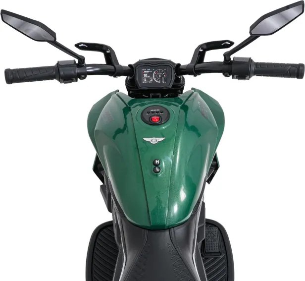 Elektrická motorka Ducati Diavel x Bentley zelená