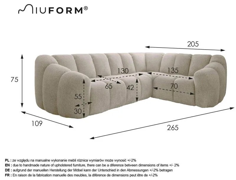 Tmavozelená rohová pohovka (pravý roh/do L) Shell – Miuform