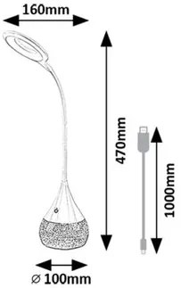 Rabalux VIVTER LED stolná lampa 74248