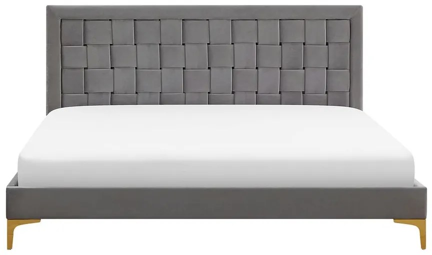 Manželská posteľ 180 cm LIMO (polyester) (šedá) (s roštom). Akcia -30%. Vlastná spoľahlivá doprava až k Vám domov. 1022691