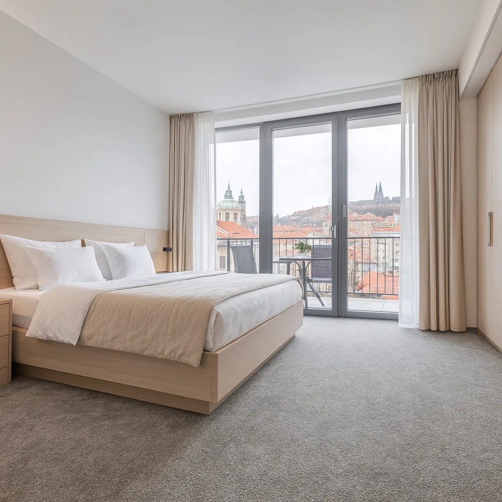 Koberec metráž Dalesman 73, na mieru, šíře 5m, šedá, filc, chodba / predsieň, Betap