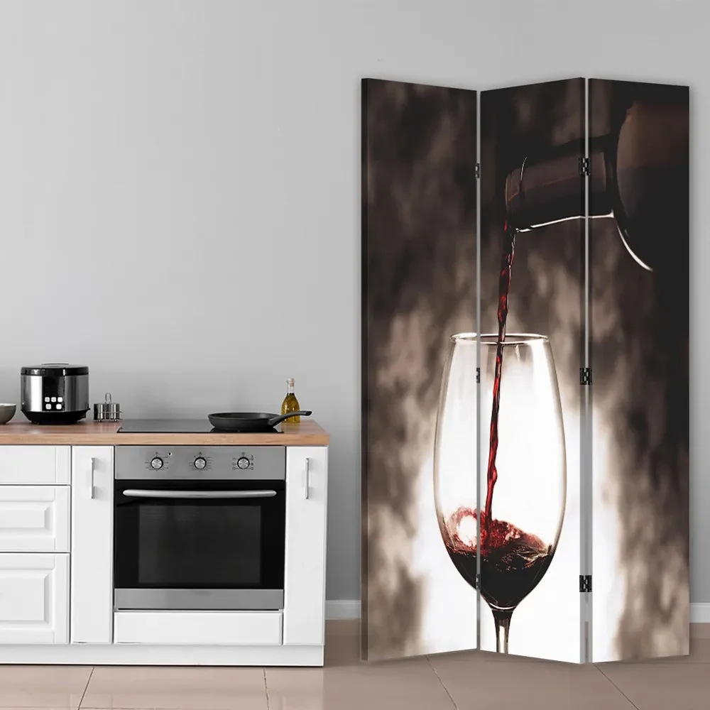 Gario Paraván Čas na pohár vína Rozmery: 110 x 170 cm, Prevedenie: Klasický paraván