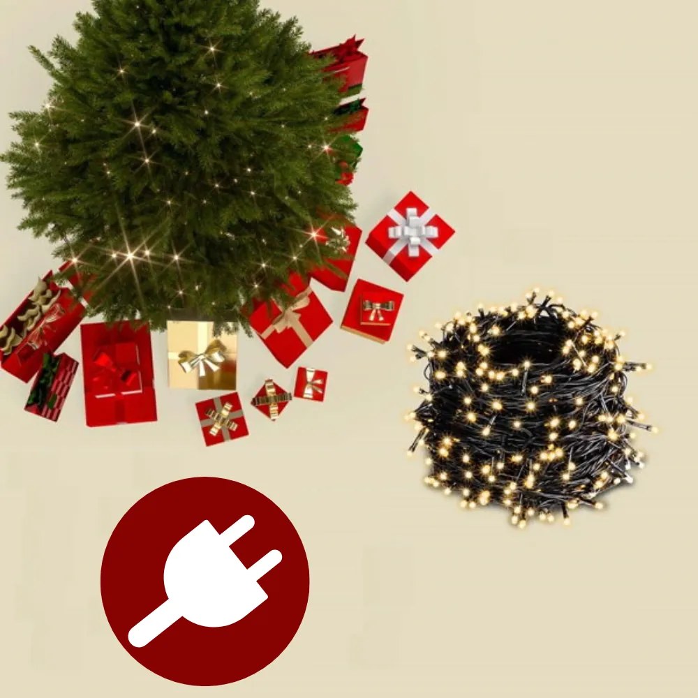 Casaria Umelý vianočný stromček RUDOLPH so svetielkami, 150cm, zelená