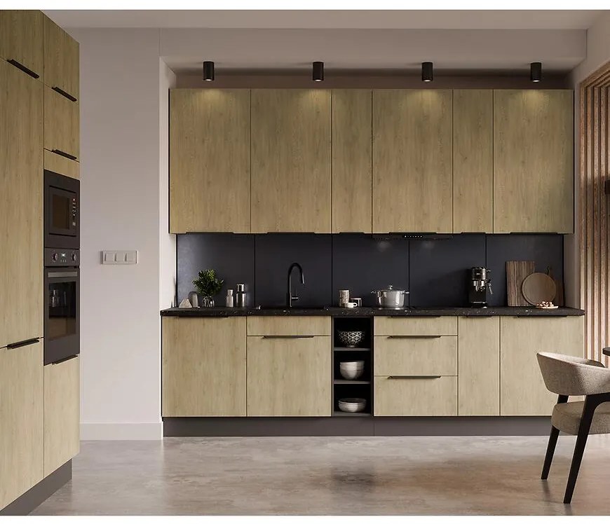 Kuchynská linka Cremona ANT 300 cm bez kuchynskej dosky