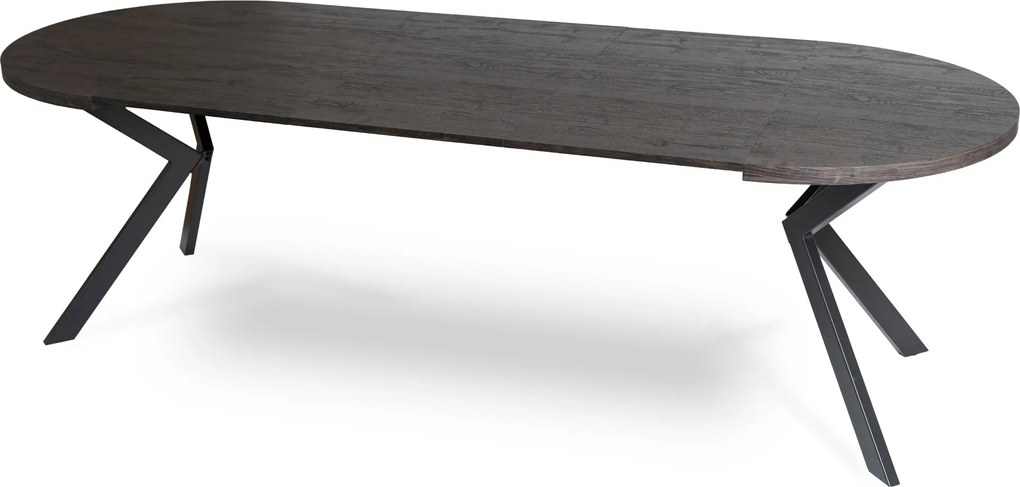 Jedálenský rozkladací stôl LUKAS 100/250 cm čierny