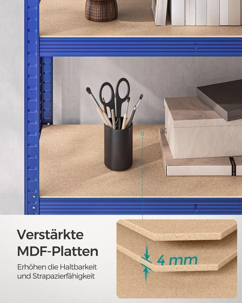 Skladový regál 200 x 100 x 50 cm SONGMICS GLR050Q01