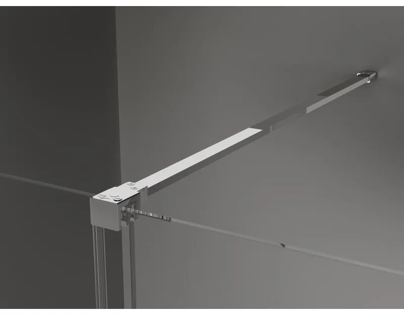 Mexen Velar, sprchový kút s posuvnými dverami 100 x 120 cm, 8mm sklo námraza, chrómová, 871-100-120-31-01