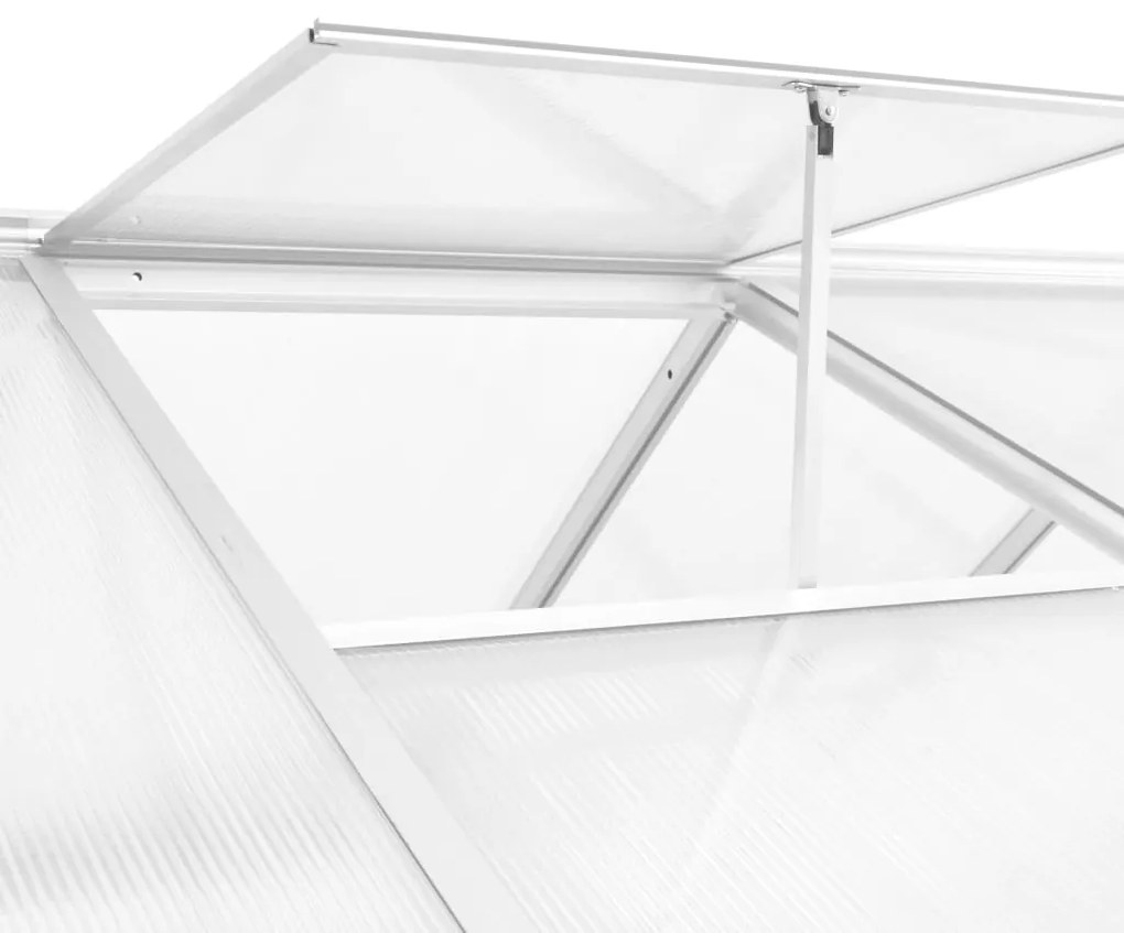 Skleník, hliník 302x190x195 cm 11,19 m³