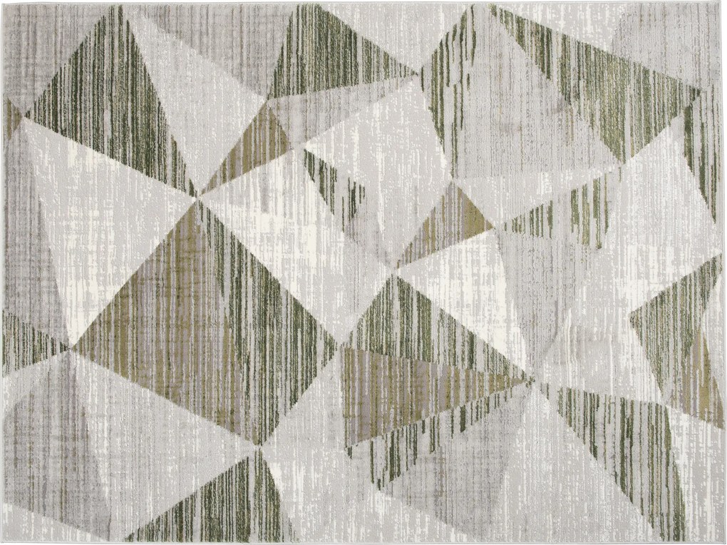 TA Koberec E455A SVETLO SIVÁ/TMAVOZELENÁ ASTHANE Rozmer: 200x300 cm