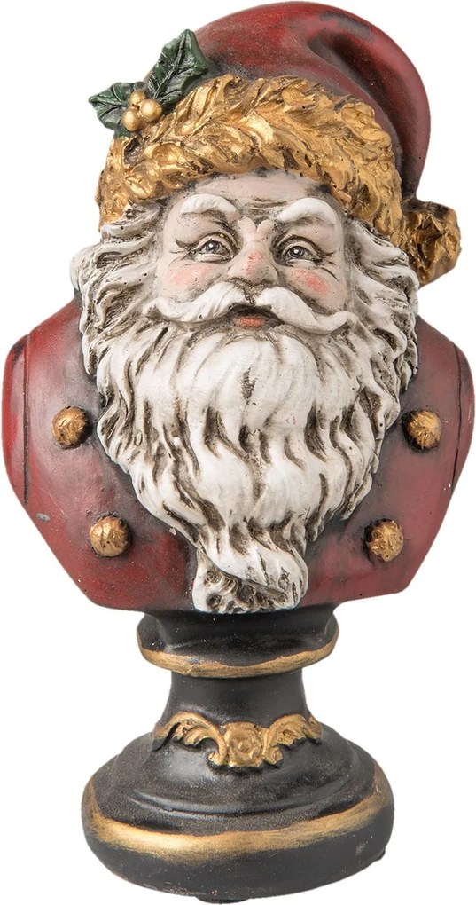 Dekorácie busta Santa - 9 * 8 * 15 cm