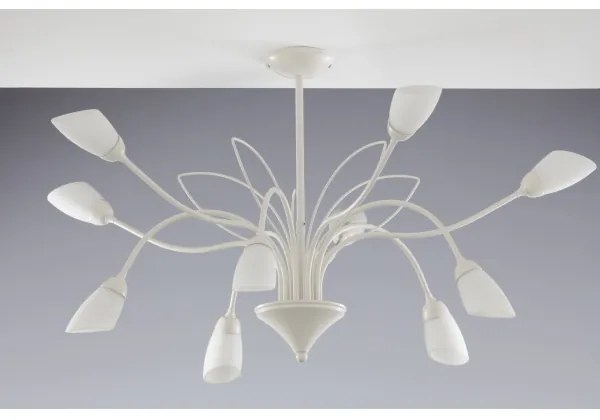 Jupiter 2061 - Luster na tyči GLORIOSA 10xG9/14W/230V krémová