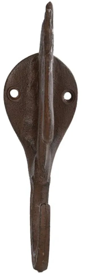 Liatinový držiak na kvetináč Horse, 5,5x20 cm, hnedá