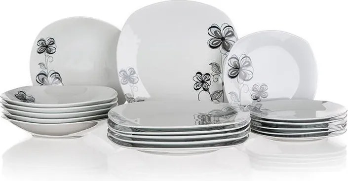 Porcelánová sada tanierov FLOREA 18 ks