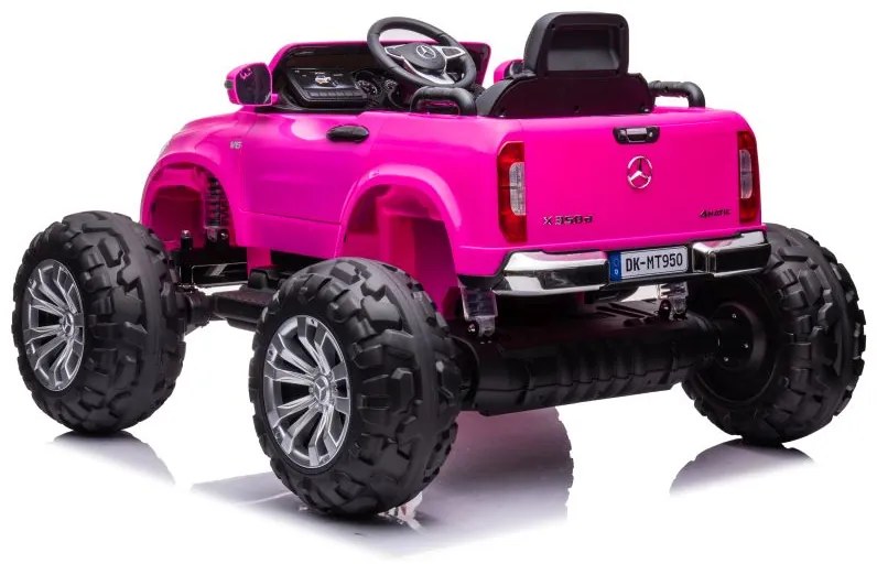 LEAN CARS ELEKTRICKÉ AUTÍČKO MERCEDES DK-MT950 4x4 - RUŽOVÉ MOTOR 4x45W - BATÉRIA - 2x12V7Ah- 2022