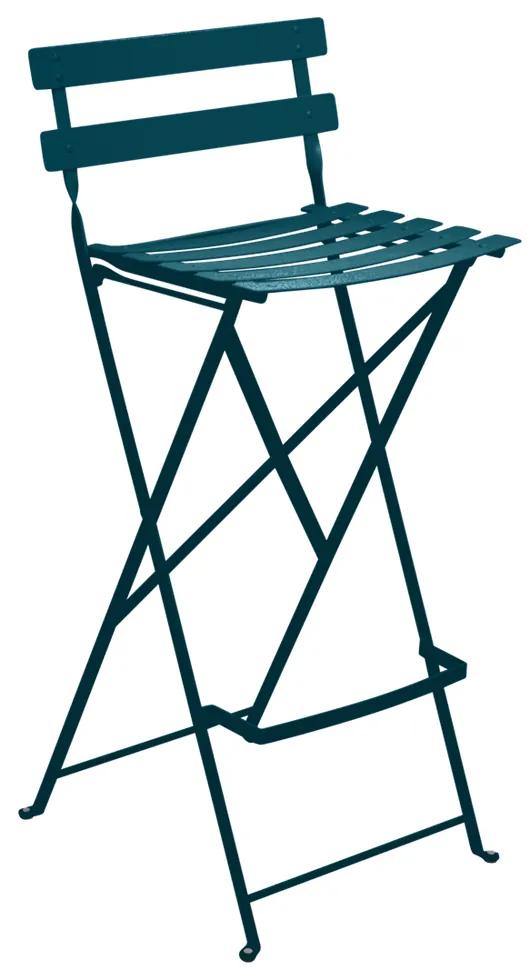 Fermob Skladacia barová stolička BISTRO - Acapulco blue