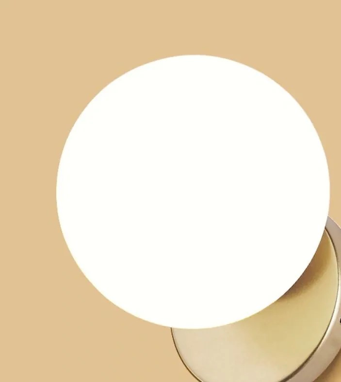 Toolight Toolight, sklenená nástenná lampa 1xE27 APP950-1W, zlatá, OSW-06684
