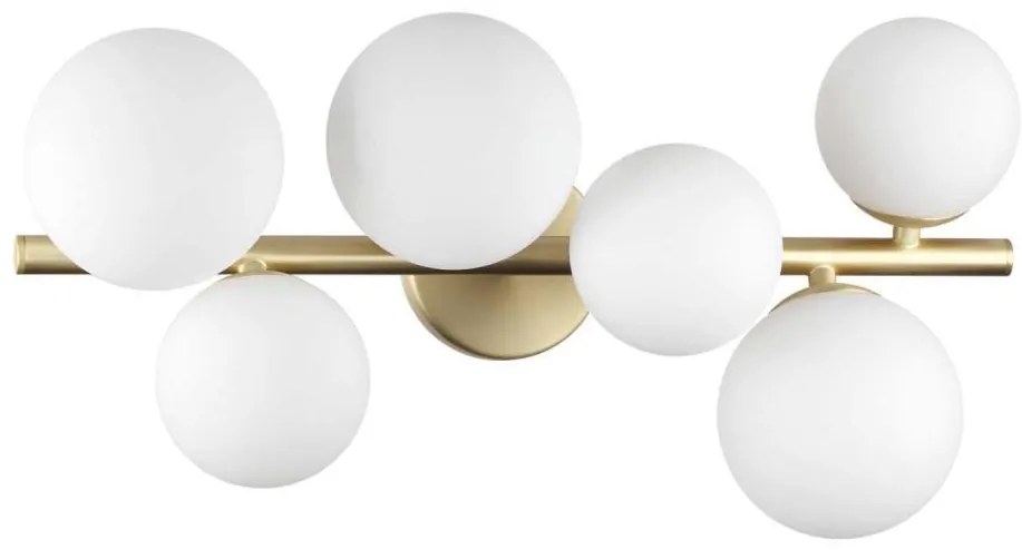 Ideal Lux - LED Prisadený luster PERLAGE 6xG9/3W/230V 49 cm zlatá/biela 309279