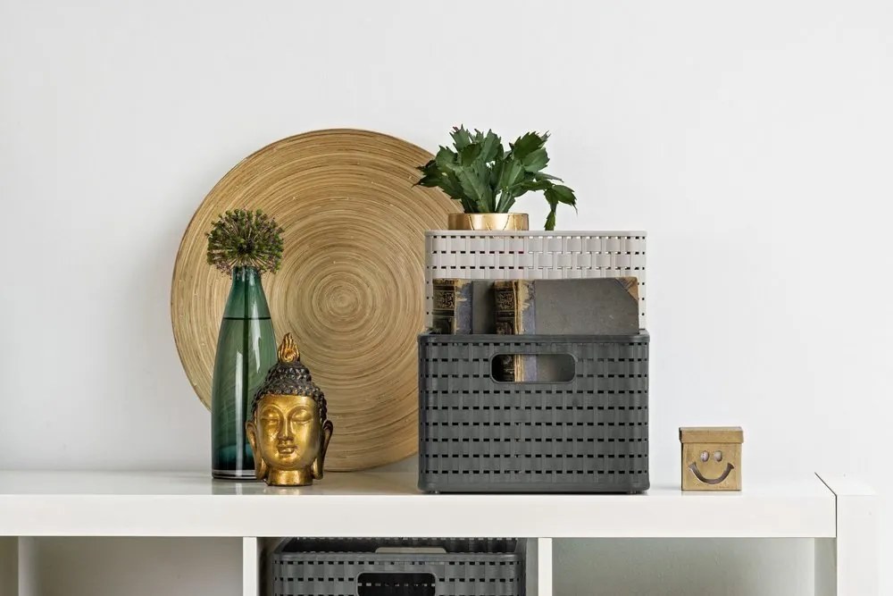 ROTHO úložný box COUNTRY A4 /18L - antracit