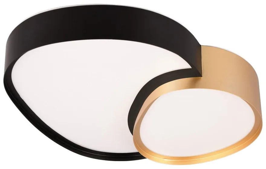 LED stropné svietidlo v čiernej a zlatej farbe 36x43.5 cm Rise – Trio
