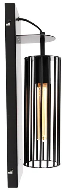 Moderná nástenná lampa čierna - Balenco Wazo