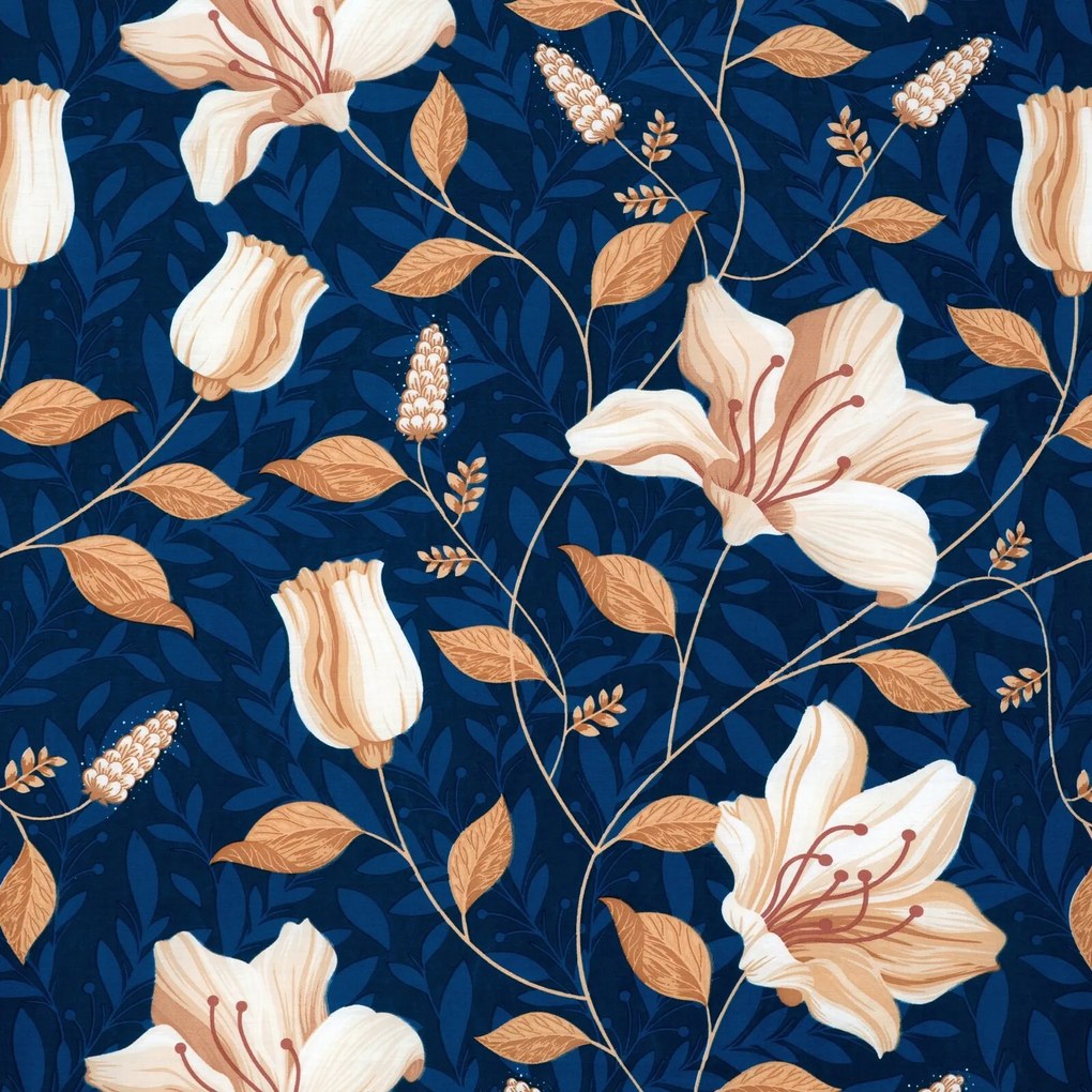 SATÉNOVÉ OBLIEČKY NIKA48 160X200 CM, 2 KS 70X80 CM KVETY