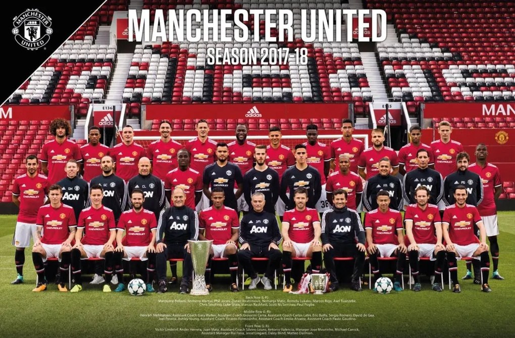 GB Eye Plakát Manchester United FC Squad 52 (2017-2018)