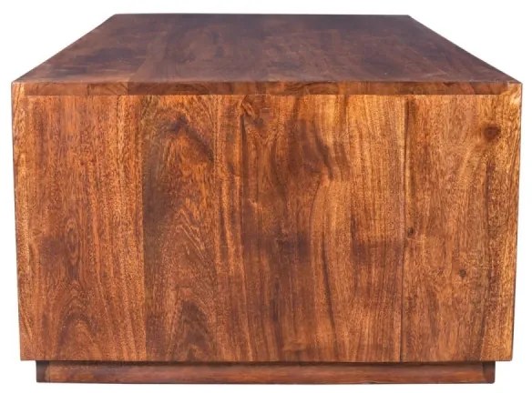 furniture-nabytek.cz - Masívny konferenčný stolík Milburn z akácie, lakovaný, hnedý – 116×57×35 cm