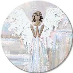 Okrúhle obrazy s akrylom Dotyk nežnosti | rôzne rozmery