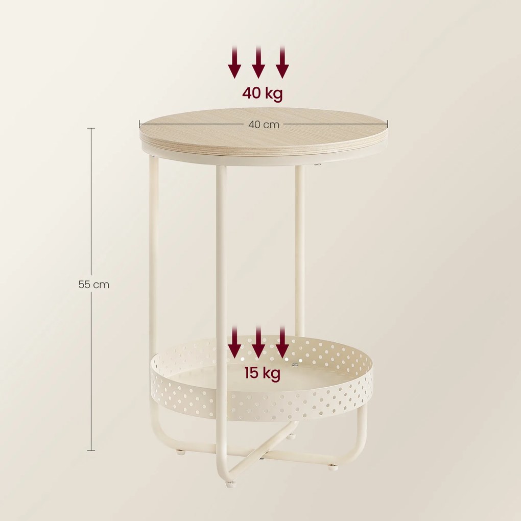 Okrúhly konferenčný stolík Songmics LET815L67