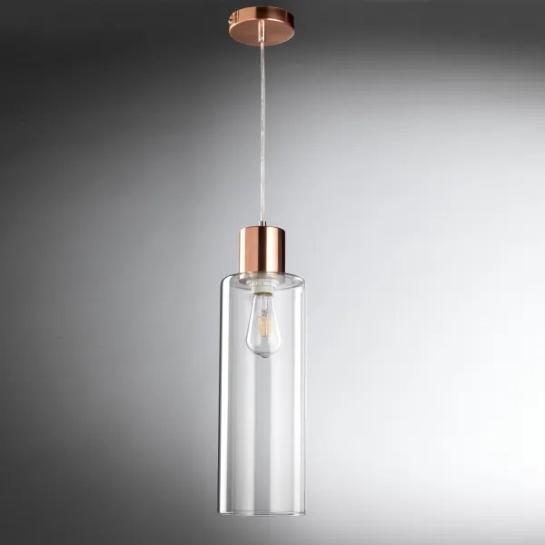 ONLI - Luster na lanku DODO 1xE27/22W/230V medená