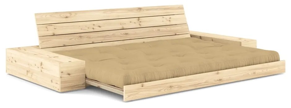 Rozkladacia pohovka v horčicovej farbe 244 cm Base – Karup Design