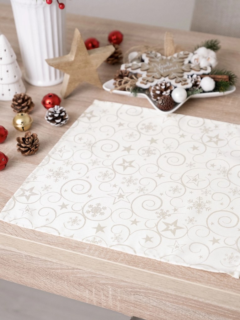 Lurexová Vianočná servítka Sviatočné kúzlo - 40 × 40 cm