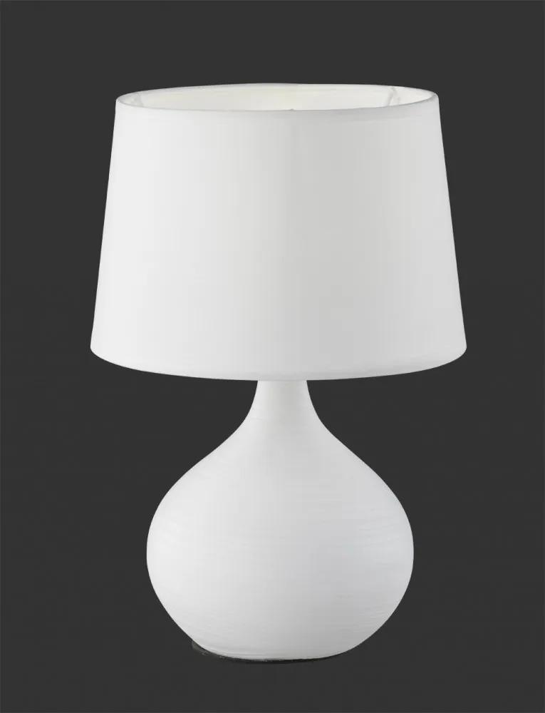 Trio MARTIN R50371001 Nočná stolová lampa biely keramika excl. 1 x E14, max. 40W IP20