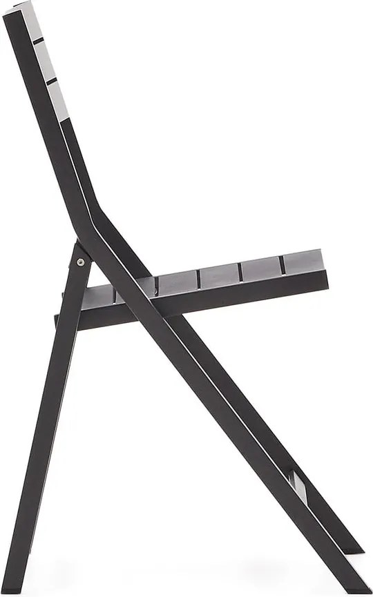 Čierna kovová záhradná stolička Torreta – Kave Home