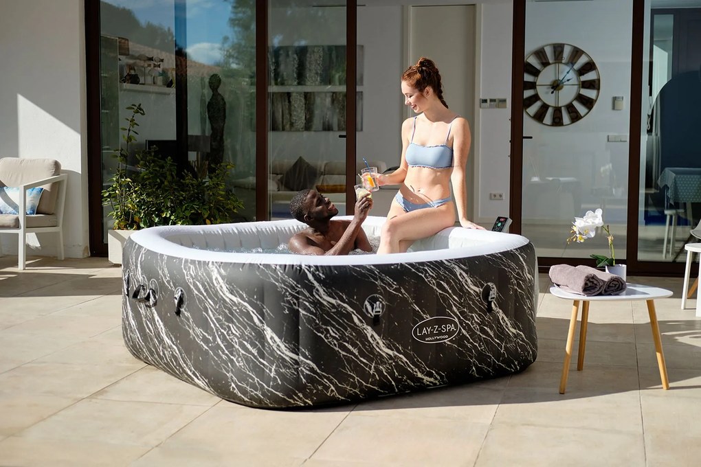 BESTWAY Lay-Z-Spa Hollywood Luxe AirJet Vírivka, 180 x 180 x 66 cm, 6 osôb 6001F