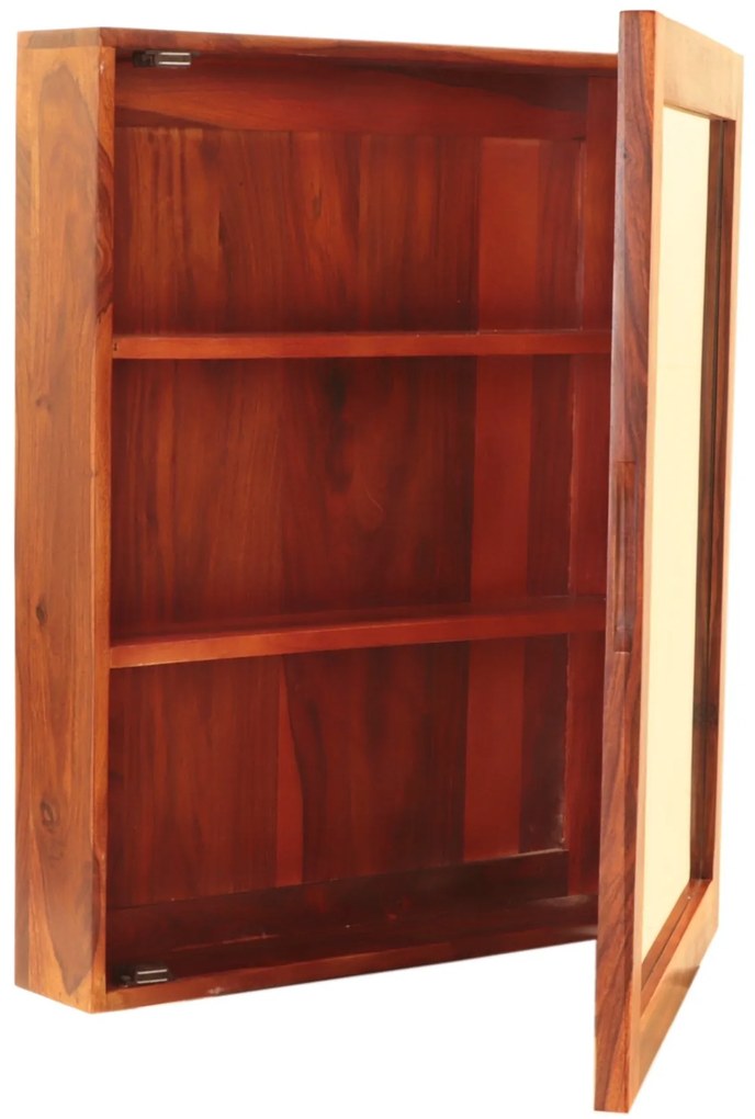 furniture-nabytek.cz - Zrkadlová skrinka do kúpeľne 65x80x15 z dreva palisander