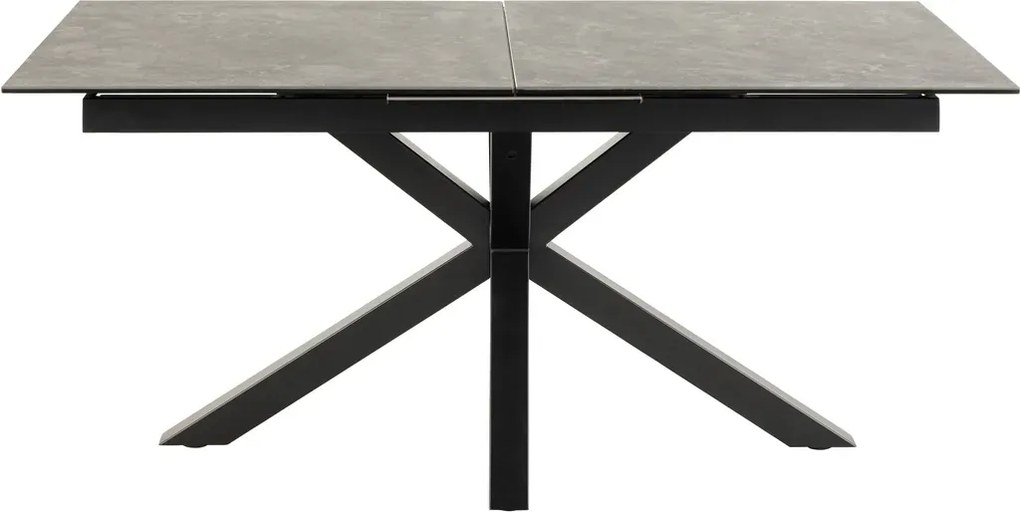 Jedálenský rozkladací stôl Heaven 168/210 cm čierny