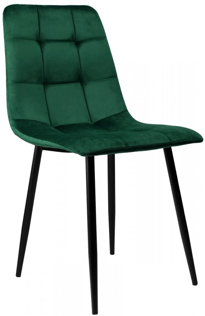 Čalúnená stolička DENVER zamat zelená