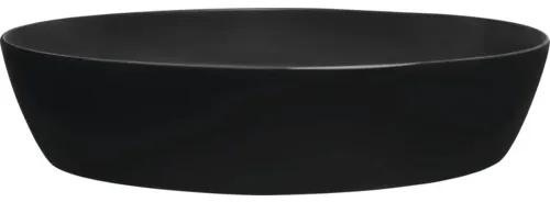Umývadlo na dosku Jungborn Kalen sanitárna keramika čierna 62,5 x 42 x 14 cm
