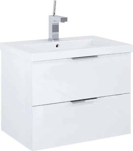 Elita Look, umývadlová skrinka 59,6x53x39,7 cm 2S PDW, biela lesklá, ELT-167217S