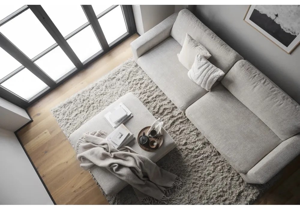 Krémová pohovka 258 cm Duncan – Rowico