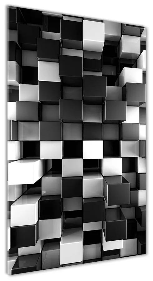 Foto obraz sklo tvrdené Abstrakcie kocky pl-osh-50x100-f-72067994