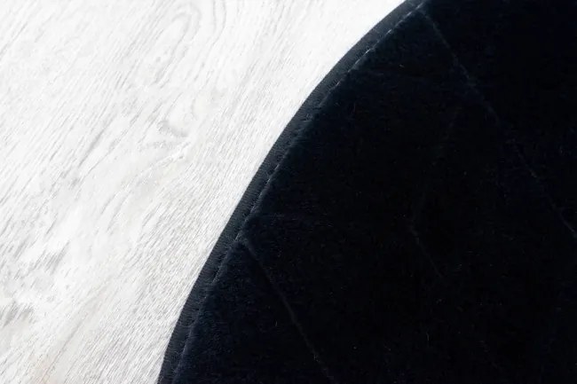 Koberec RABBIT 3D čierny kruh